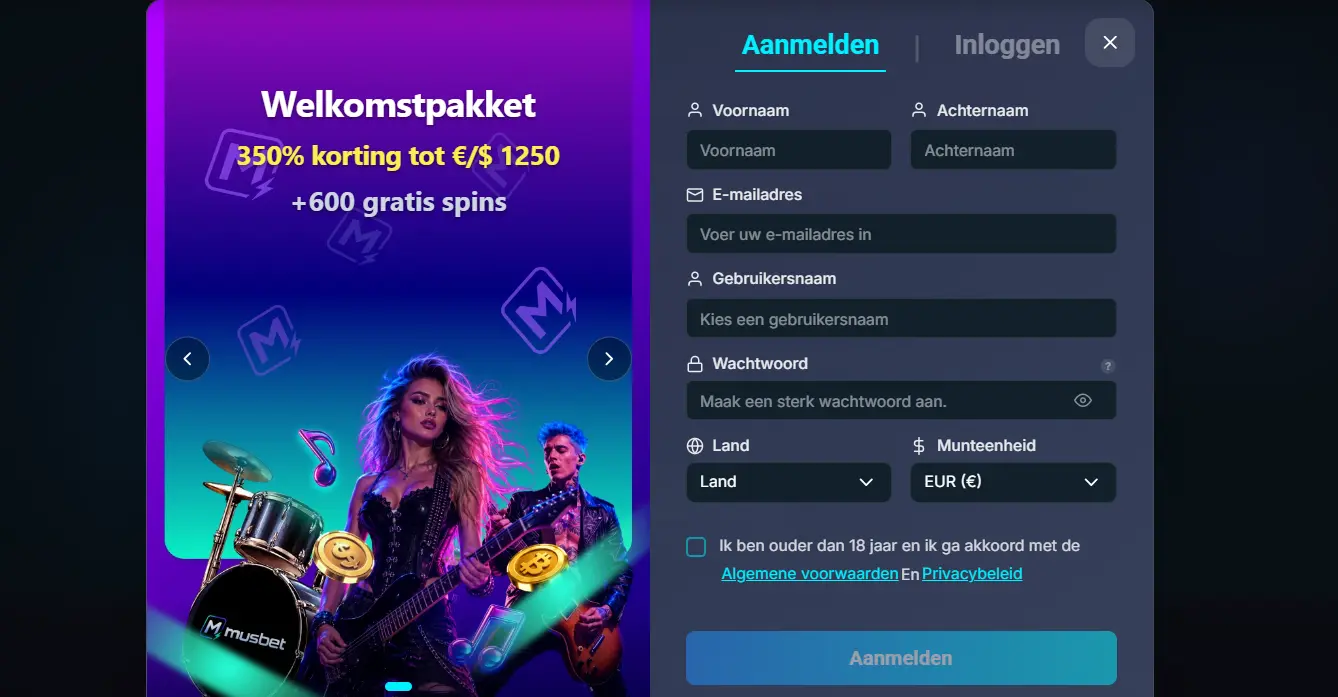 musbet casino aanmelden