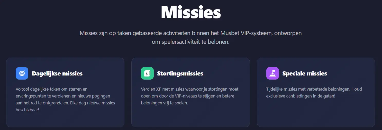 musbet casino missies